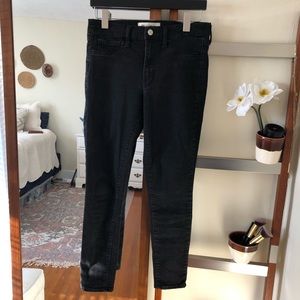 Gap Black Jeans, Mid-Rise Skinny, Size 28R